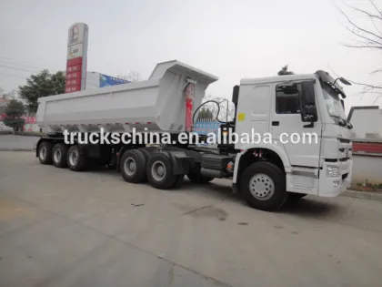 China well-known brand Lufeng 40 cubic meter tipper trailer