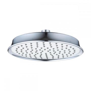 Round silver high pressure chromed zinc overhead shower