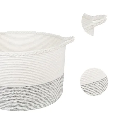 Home Storage Basket Multiunction Cotton Rope Laundry Baskets