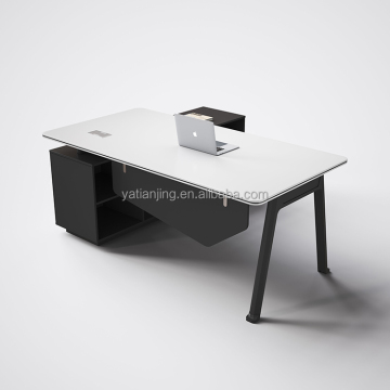 China Manufacturer Hot Selling Melamine L-shape Office Table