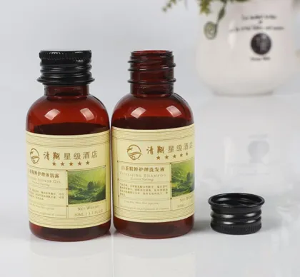 Small bottle hotel shampoo Bath gel
