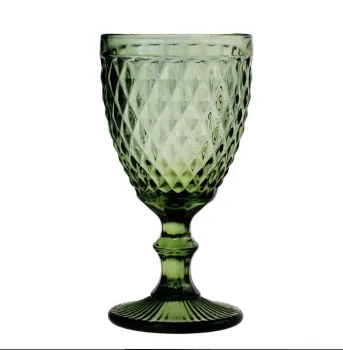 Vintage Style Colored Plastic Wine Goblet - Perfect for Weddings and Parties