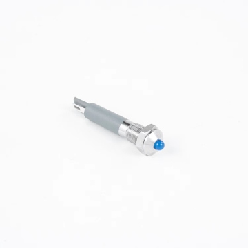6mm-12mm Metal LED Warning Indicator Light Waterproof IP67 Signal Lamp with Pilot Wires and Switch