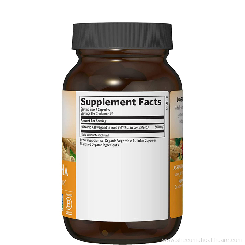 ashwagandha extrac Stress Relief ashwagandha root capsules