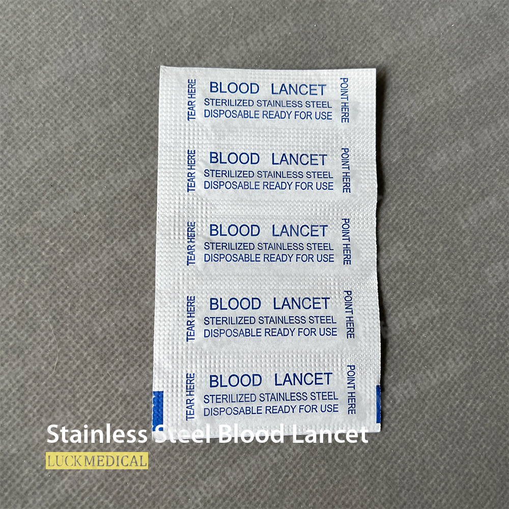 Одноразовая крови из нержавеющей стали Lancet