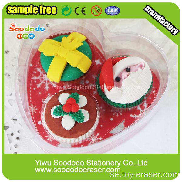 PVC Förpackning Delicous julklapp Cake Formad Eraser