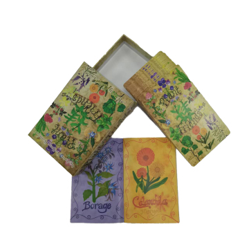 Custom Pretty Flowers Game Cards with Logo for Parties