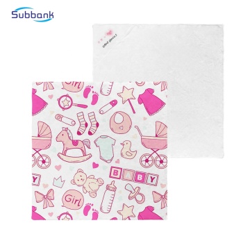 Custom Sublimation Baby Blanket with Hat - Subbank Polyester Towel Blanket