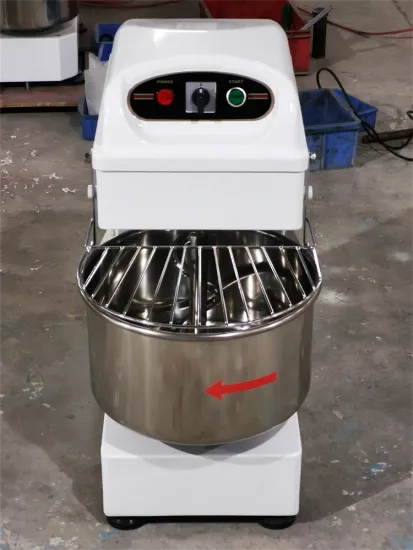 20-Quart 30lb 50lb 60 Qt Commercial 110V Whiter Spiral Dough Mixer for Pizza and Bread Two Speed Spiral Dough Mixer