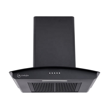 600mm 1000m3/h  Heat Auto Clean Titanium Black Push Switch Electric Chimney Wall Mounted Cooker Hood