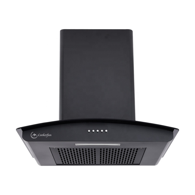 1000m3/h  Wave Sensor Heat Auto Clean Titanium Black Push Switch Electric Chimney Cooker Hood Cooker Hood