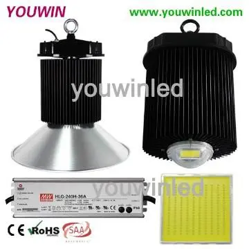 Mean Well power Bridgelux 200W LED High Bay Factory Warehouse