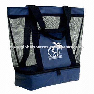 Foldable Cooler Bag with Two-layered, Sized 14 x 6 x 17-inch