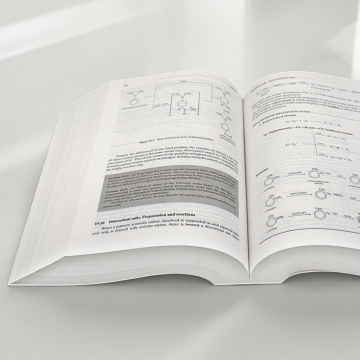 Hochwertiger kundenspezifischer Soft Cover organisches Chemie Lehrbuch mit Offset -Druckkunstpapier