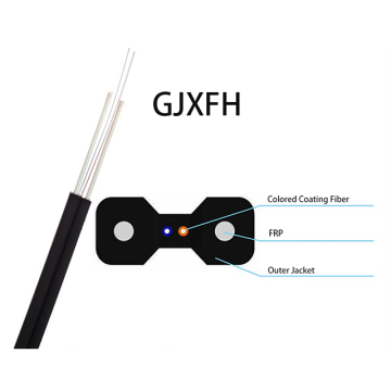 Factory Hot Sale Indoor Fiber Optic Cable GJXFH with FRP for FTTH