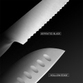 Hohlheft-Messerset mit Holzblock
