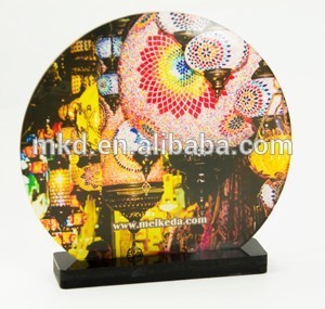 Meikeda Round Sublimation photo frame with Stand