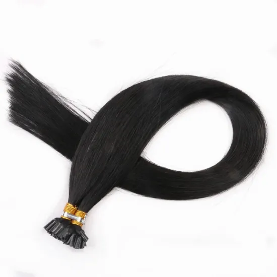 Wholesale Top Quality U Tip Remy Hair Extensions 16 Inch Russian Human Hair pre bonded Straight Keratin U-Tip Hair Extensions