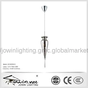 Chrome Glass Single Hanging Lamp