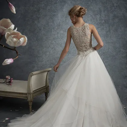 High-low wedding dress cheap wedding dress 2017