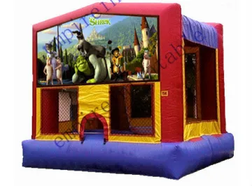 art panel inflatable bouncers,inflatables,cheap inflatable bouncers for sale d119