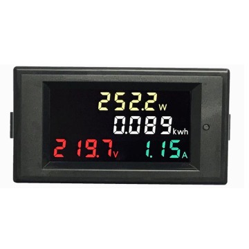 D69-2049 High-Definition Color LCD Digital AC Power Voltmeter Ammeter