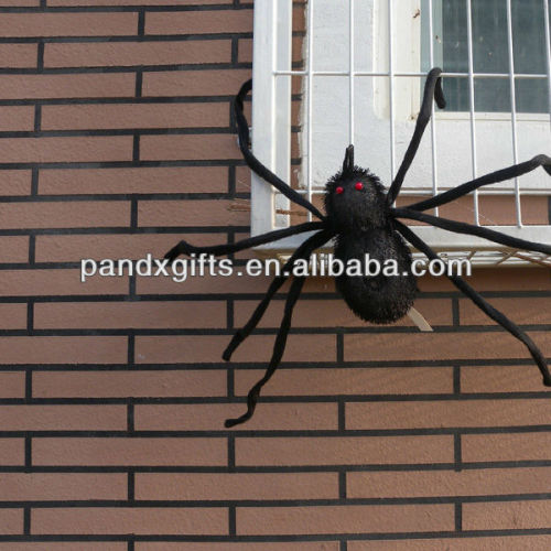 Large Hairy Led Spider Poseable Legs Scary Halloween Props