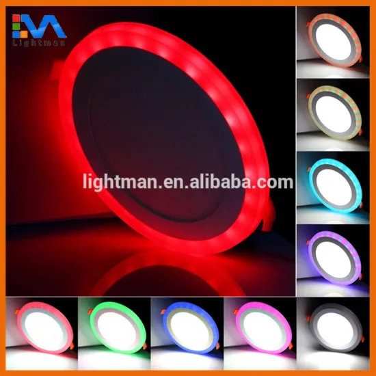 China OEM led indoor lighting led round panel lighting led panel light double color