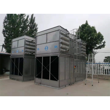 metal casing square cross flow water cooling tower