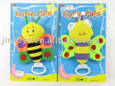 Plastic Baby Toy,  Pull Line Bell Animal with 2 Different Design