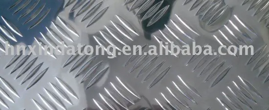 5 Bars Embossed Aluminum Sheets