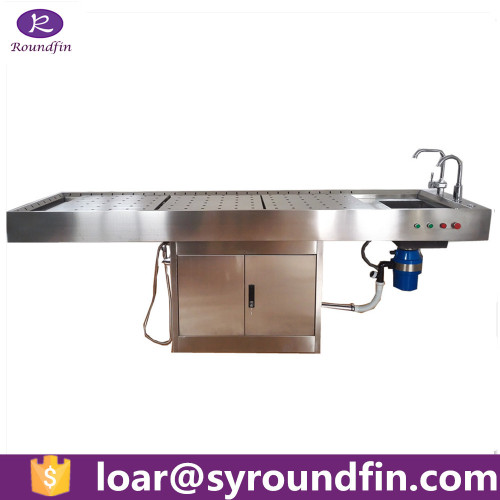 Medical stainless steel autopsy table