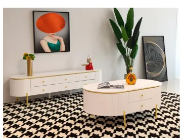 Unique design living room furniture TV stand sets