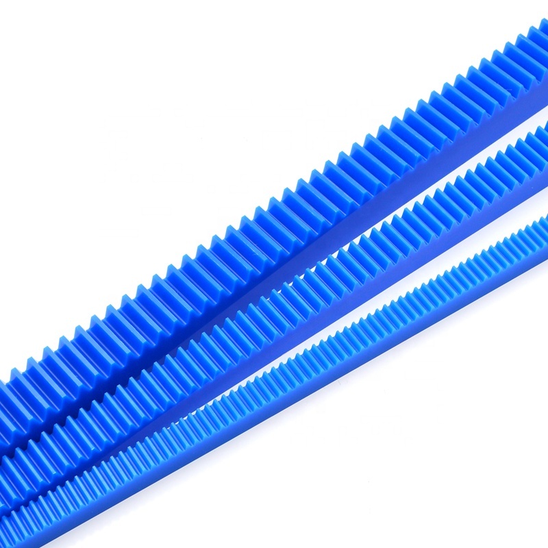 Blue Spur Gear Rack Selection: M0.5, M1, M1.5, M2, M2.5, M3, M4, M5 Nylon Sizes
