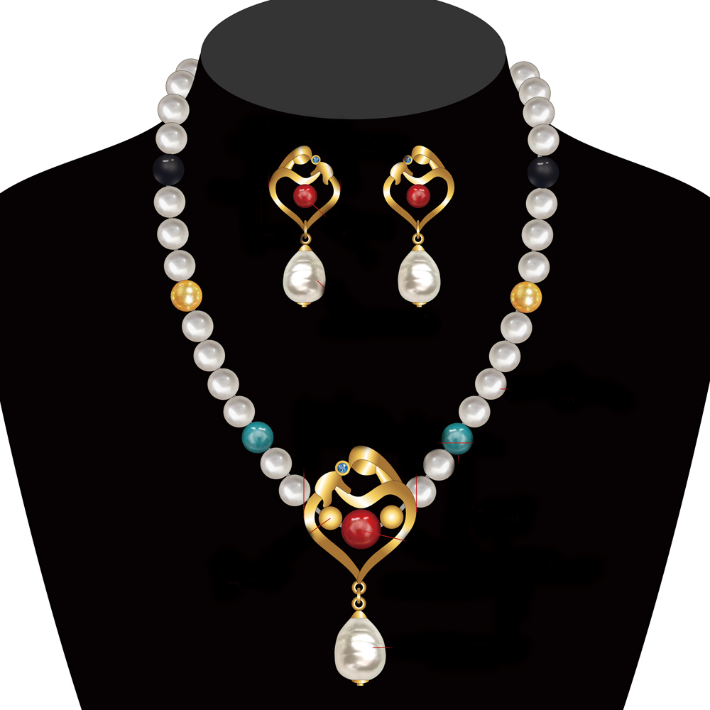 2018 New Design Pearl Necklace Set