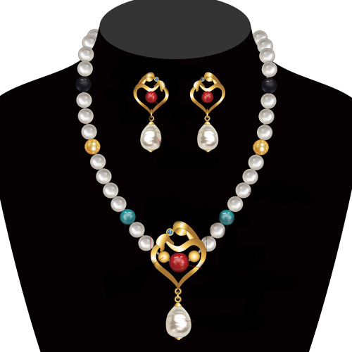 2018 New Design Pearl Necklace Set