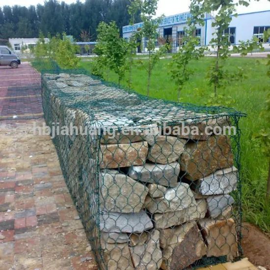 hexagonal wire netting stone gabion cage