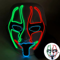 Máscaras iluminadas recarregáveis ​​de PVC LED