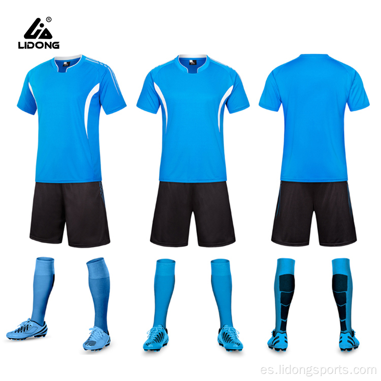 Set de uniforme de fútbol del equipo de fútbol al por mayor