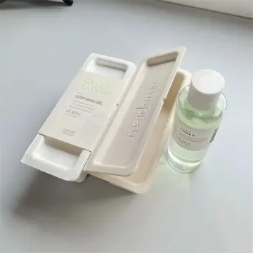 Custom eco-friendly natural bagasse fiber molded pulp boxes