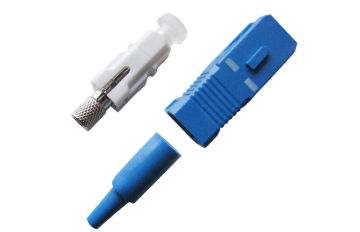 Sc Fiber Optic Connector Simplex Blue Color Dia 0.9mm Singlemode
