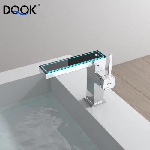 High quality bathroom with digital display basin faucet