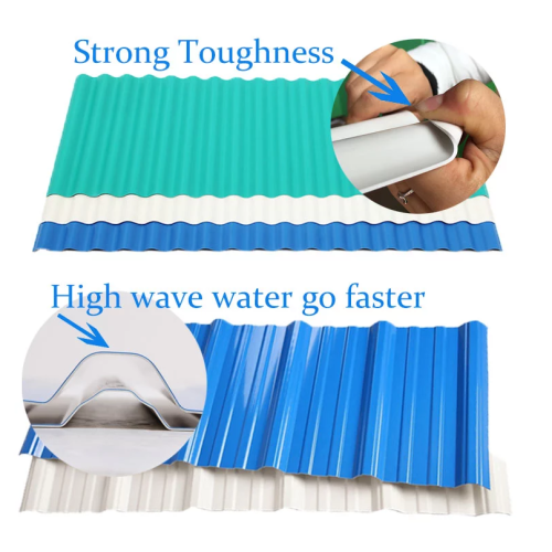 Anti Corrosion Pvc Roof Tile Modern insulated corrugated pvc roof sheet Factory