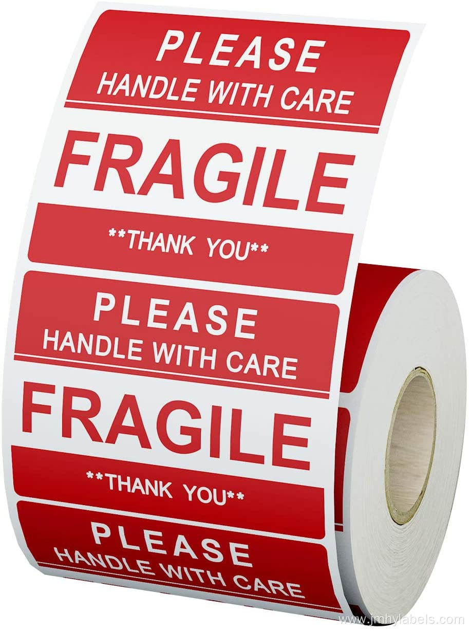 Fragile stickers warning customized label