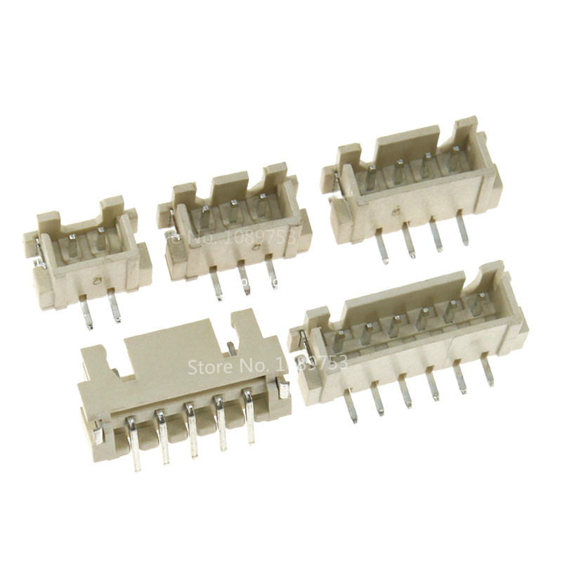 20PCS/LOT XH2.54 Spacing Vertical SMD Connector 2P/3P/4P/5P/6P/7P/8P 2.54mm SMT Pin Socket Connectors