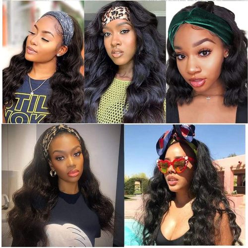 Body Wave Headband Wig Human Hair