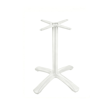 Small Diamond Cast Aluminum Four Leg Table Base Outdoor Commercial Furniture D580xH720mm Table Pedestal With Adjustable Feet M10