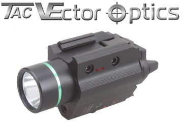 Vectop Optics Tactical Pistol Flashlight Green Laser Combo Sight Metal Fit GLOCK