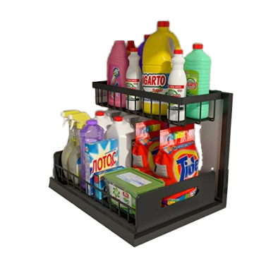 Two-Tier Stainless Steel Wall-Mounted Kitchen Rack