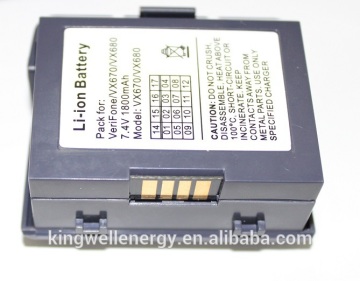 Pos VX670 /680 battery for Pos machine Verifone replacement battery